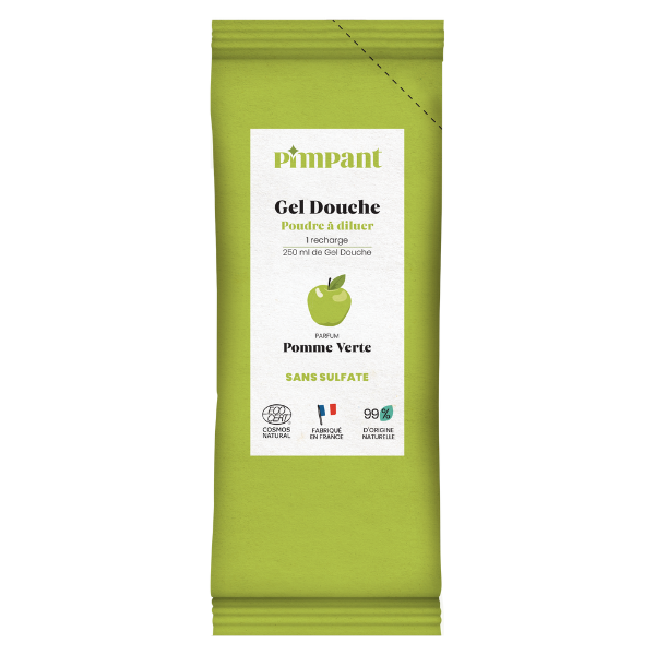 Gel douche pomme verte poudre à diluer - 25 g