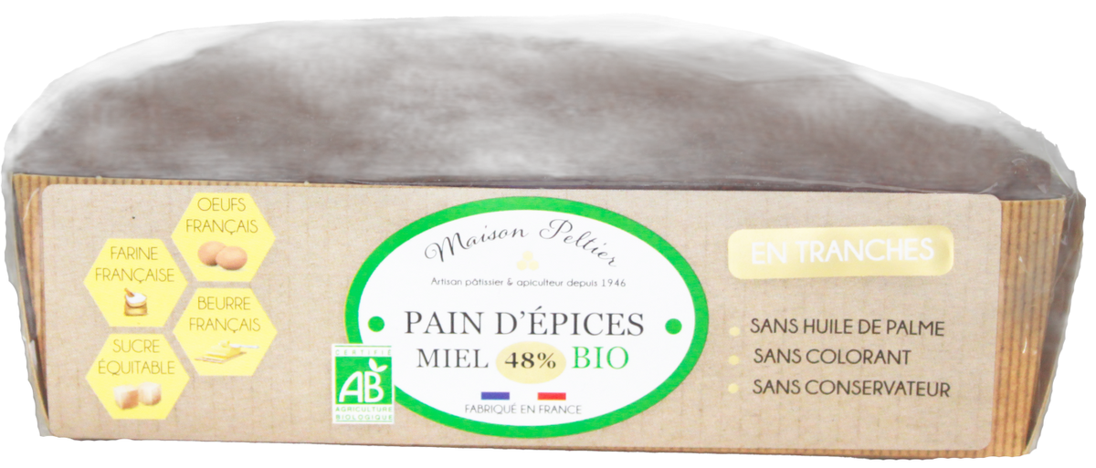 Pain d'épices tranché bio au miel - 250 g