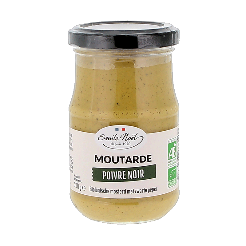 Moutarde poivre noir bio - 200 g