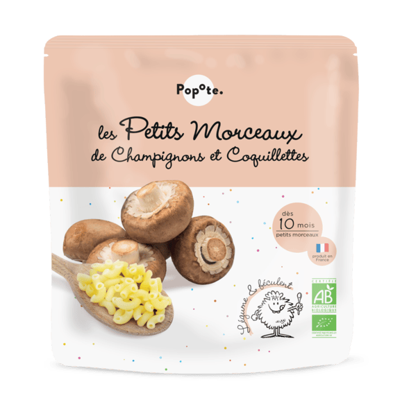 Les Petits Morceaux Champignons et Coquillettes - 190 g
