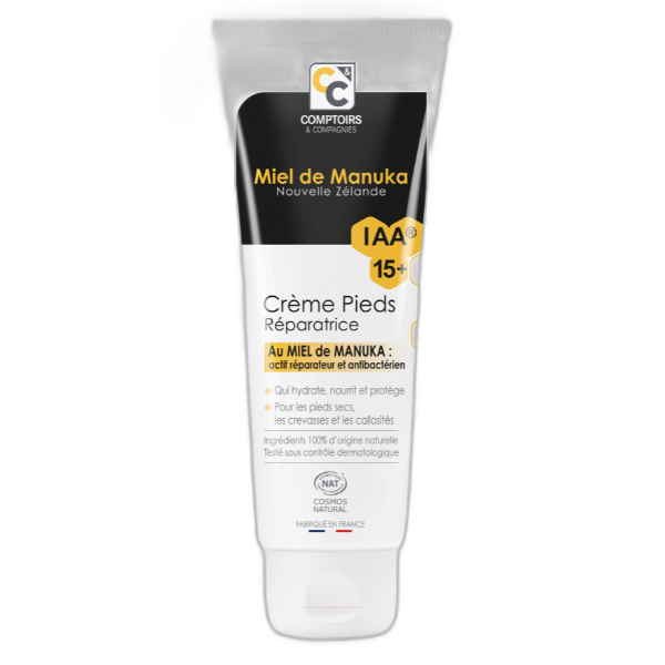 Crème pieds réparatrice au miel de manuka  iaa15+ - 75 ml