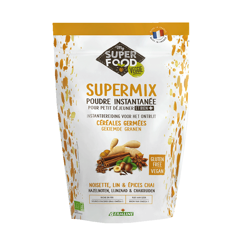 Supermix noisette, lin & epices chai bio - 350 g