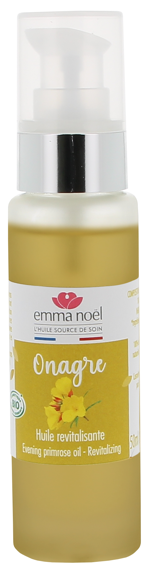 Huile vierge d'onagre bio - 50 mL