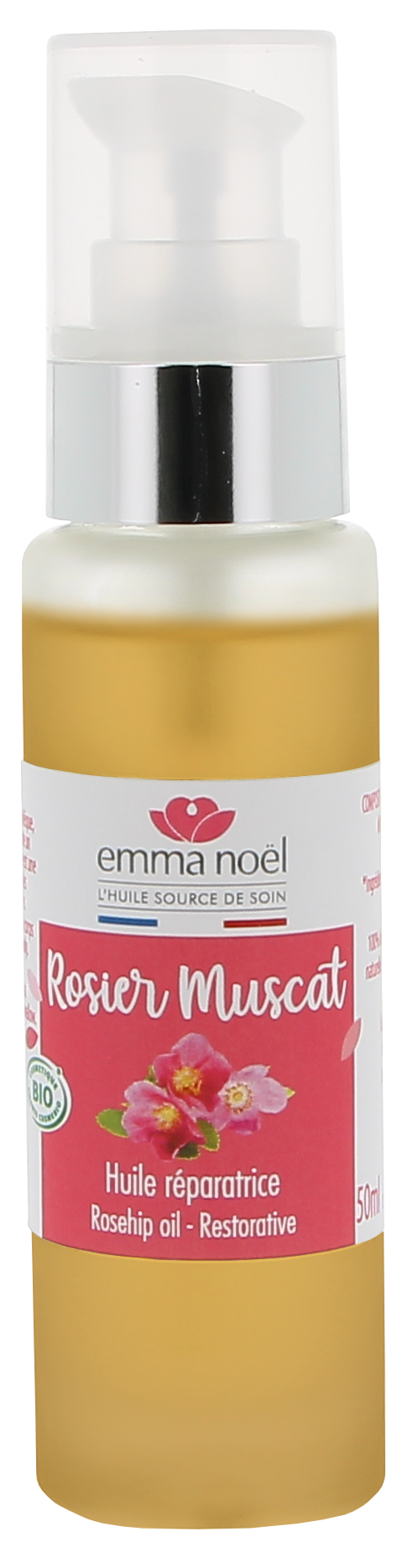 Huile vierge de rosier muscat bio - 50 mL