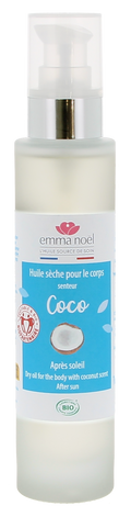 Huile sèche pour le corps senteur coco bio - 100 mL