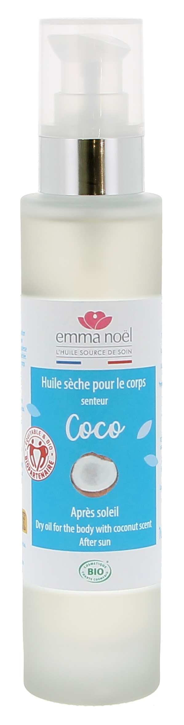 Huile sèche pour le corps senteur coco bio - 100 mL