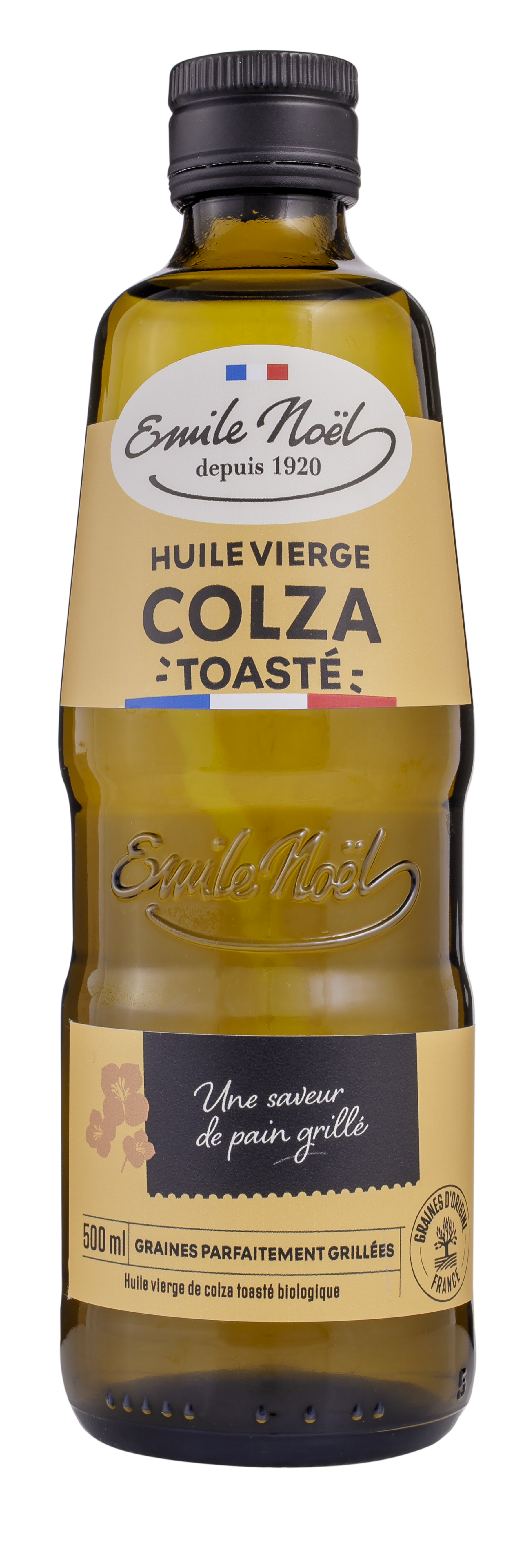 Huile vierge de colza france toasté bio - 500 ml