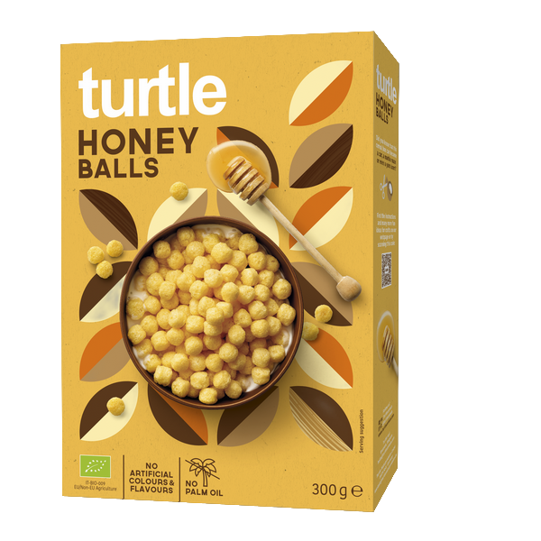 Boules de céréales croustillantes bio enrobées de miel - 300 g