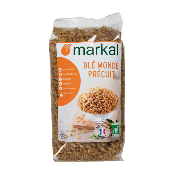 Blé mondé précuit bio Vrac - 500 g