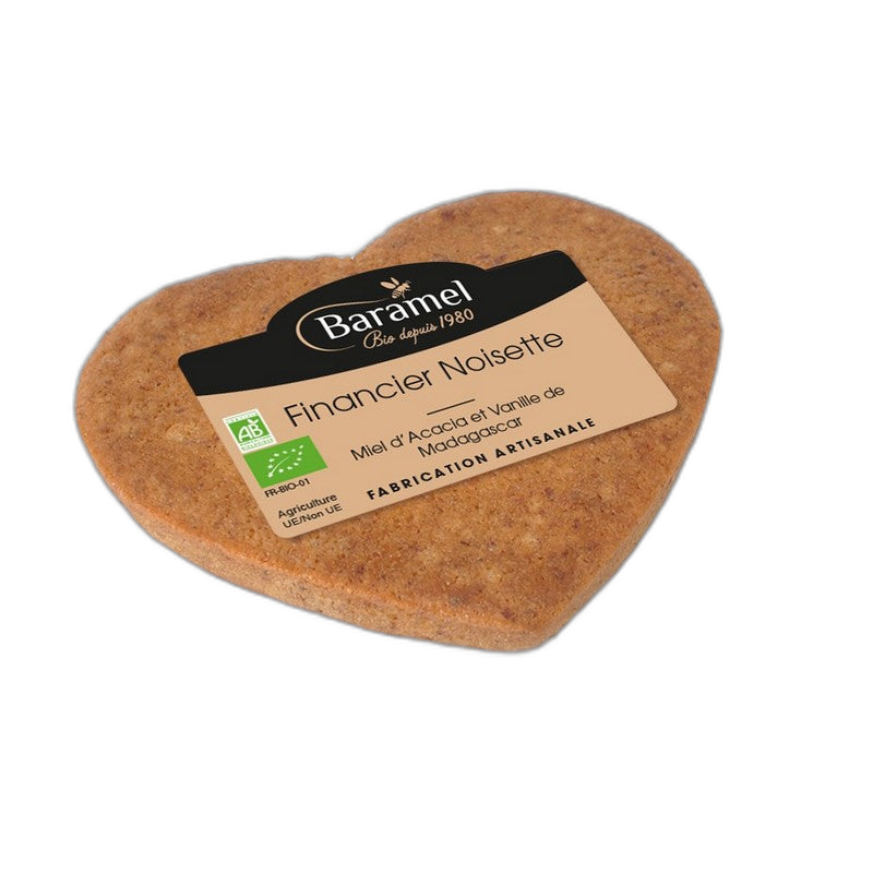 Financier aux noisettes et vanille de madagascar bio - 70 g