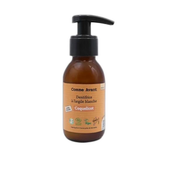 Dentifrice à l'argile blanche - coquelicot - 90 ml
