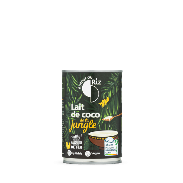 Lait de coco de la jungle bio équitable - 400 ml