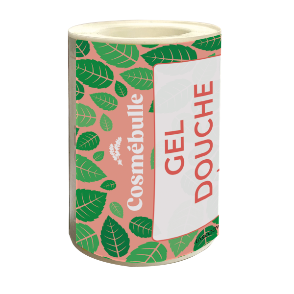 gel douche menthe sauvage (étiquettes) - x 50