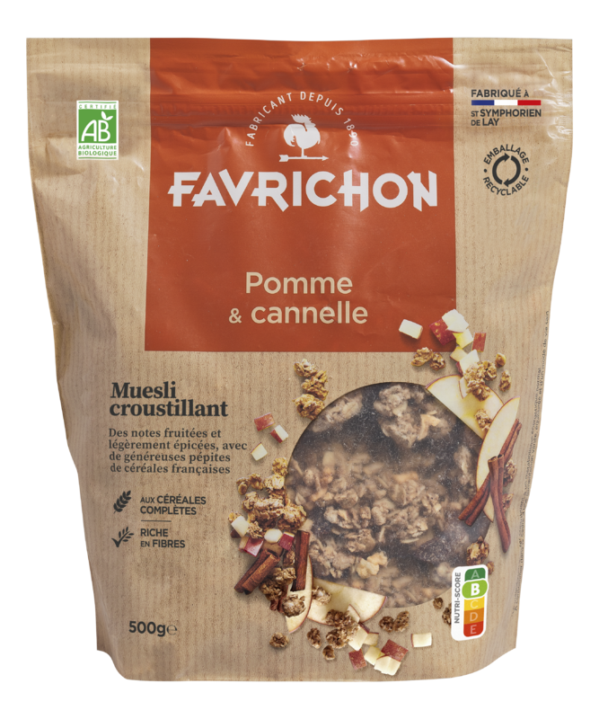 Muesli croustillant pomme & cannelle - 500 g