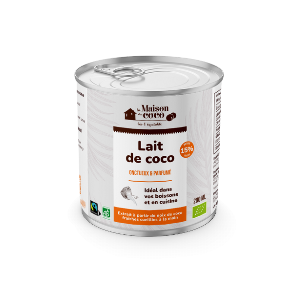 Lait de coco 15% mg bio (équitable)