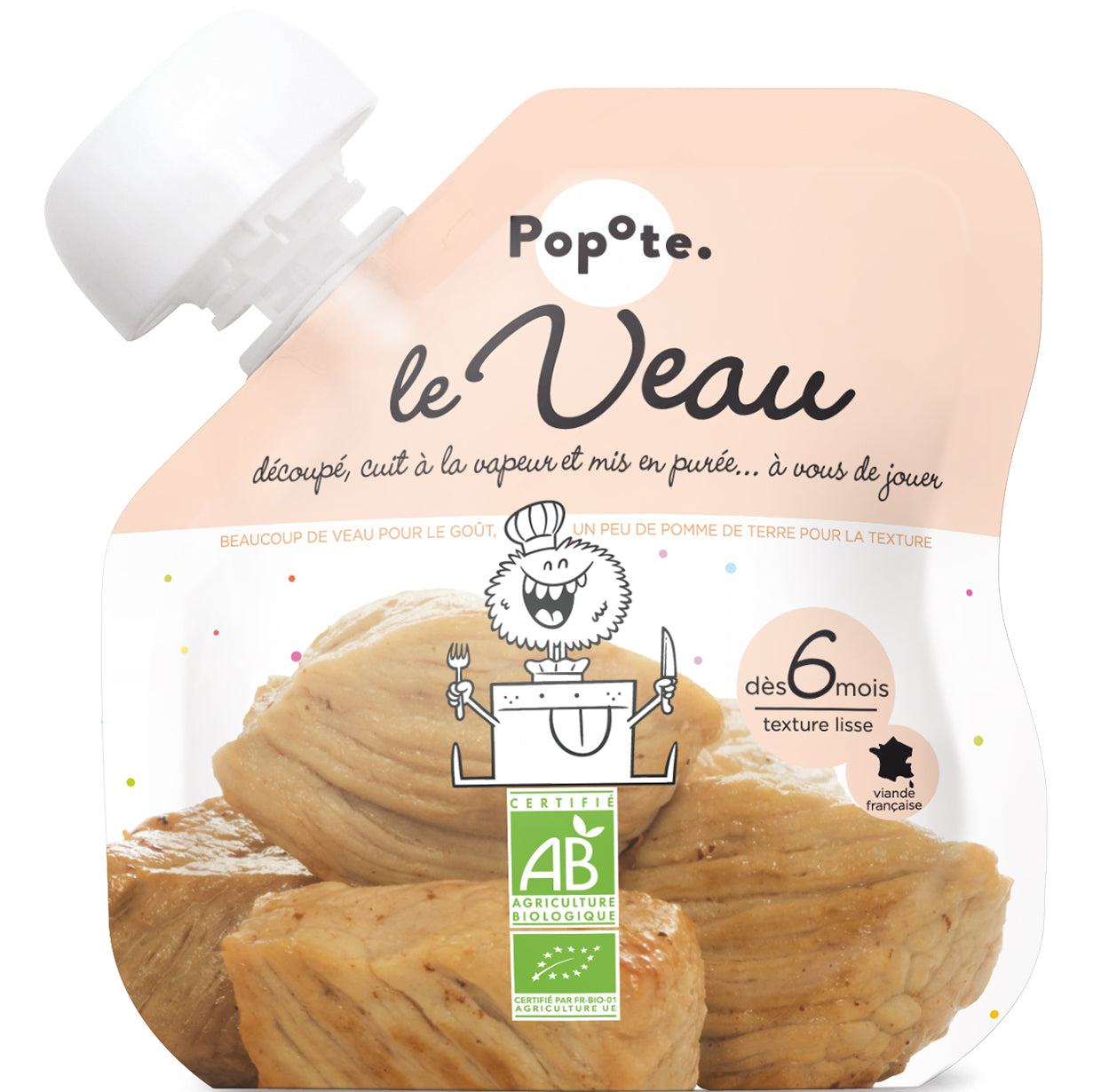 Gourde purée veau bio - 60 g