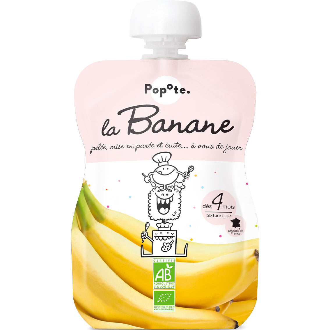 Gourde compote banane bio - 120 g