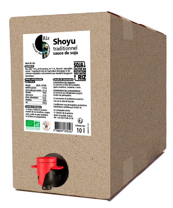 Sauce soja shoyu bio équitable Vrac - 10 L