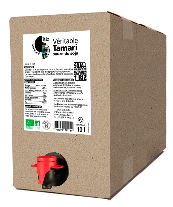Sauce soja tamari bio équitable Vrac - 10 L