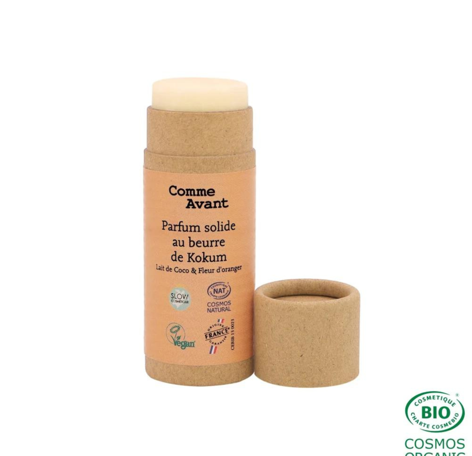 Parfum solide au beurre de kokum - lait de coco fleur d'oranger - version 2 - 20 g