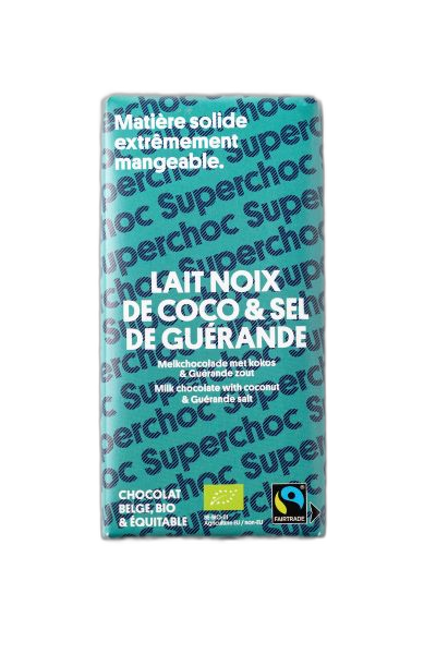Tablette chocolat lait coco bio équitable - 70 g