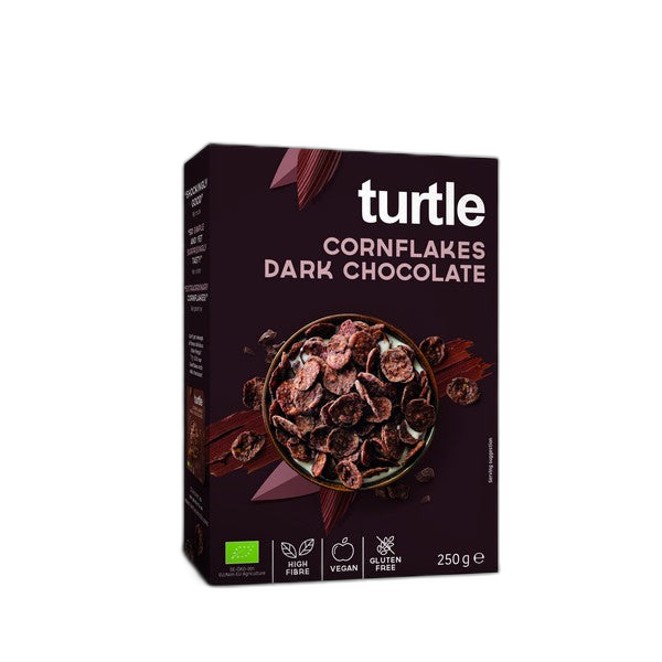 Cornflakes enrobes de chocolat noir, bio et sans gluten - 250 g