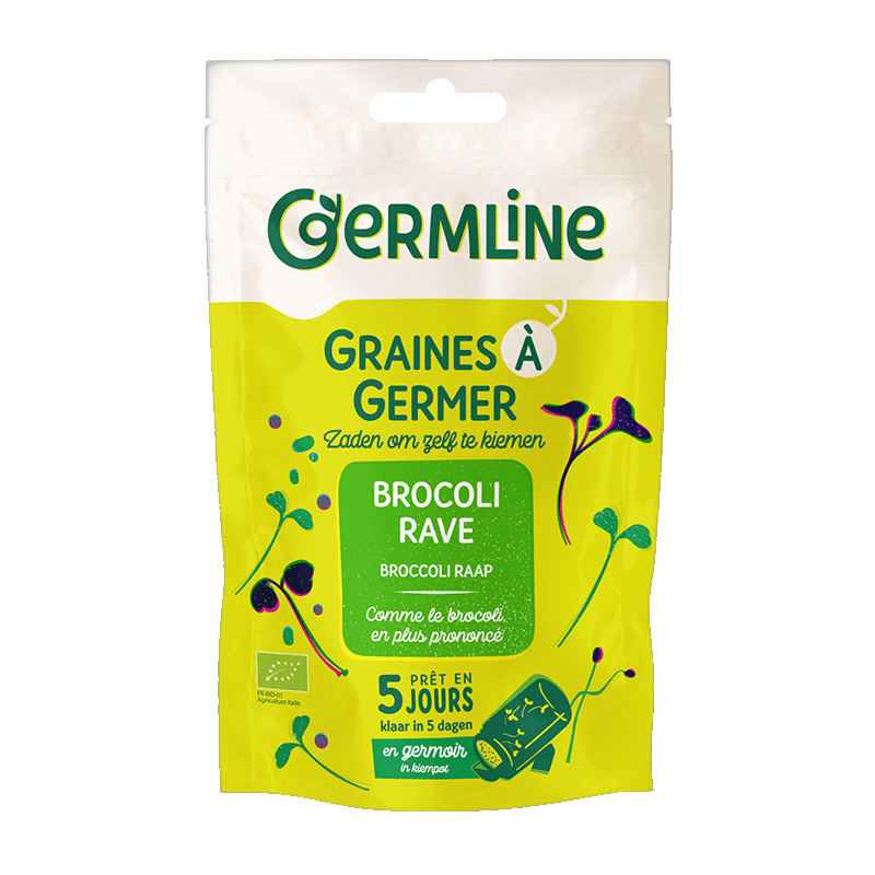 Graines à germer brocoli rave bio (origine Italie) - 150 g