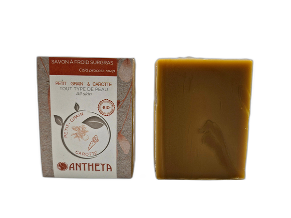 Savon petit grain bigarade carotte (toutes peaux) - 100 g