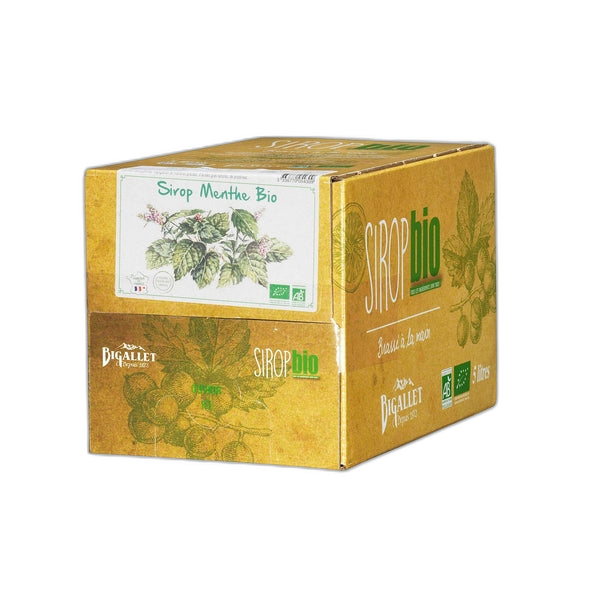 Sirop menthe bio Vrac - Bib 5L