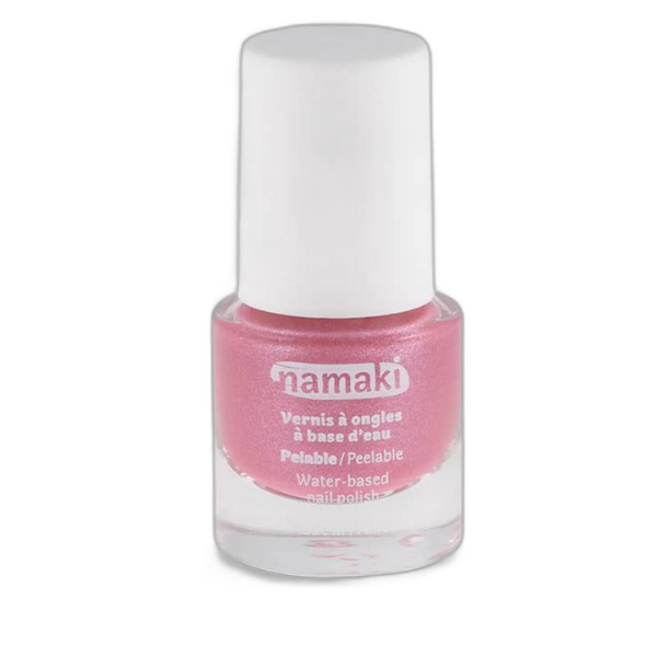 Vernis à ongles pelable base eau 22 -  rose pailleté   - 7.5 ml