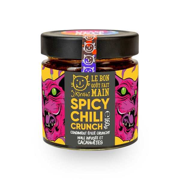 Huile épicée crunchy cacahuètes bio (vegan) - 160 g