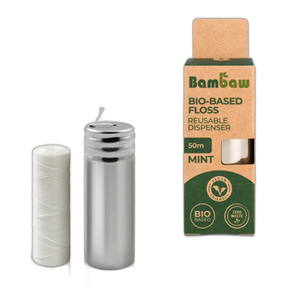 Fil dentaire en pla (distributeur + recharge) - 1 m