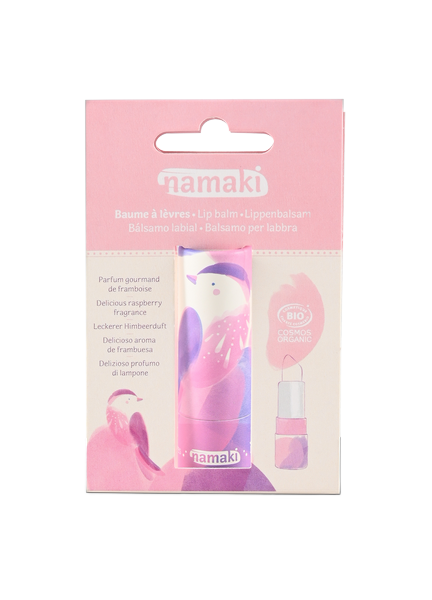 Baume à lèvres teinté rose léger framboise