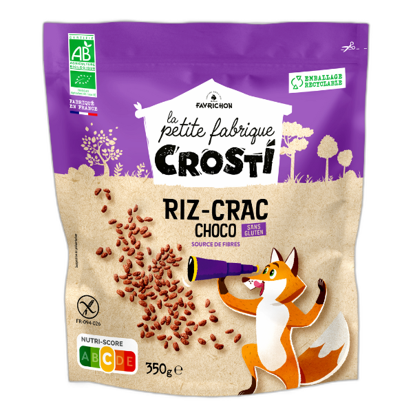Céréales crosti riz crac choco bio - 350 g