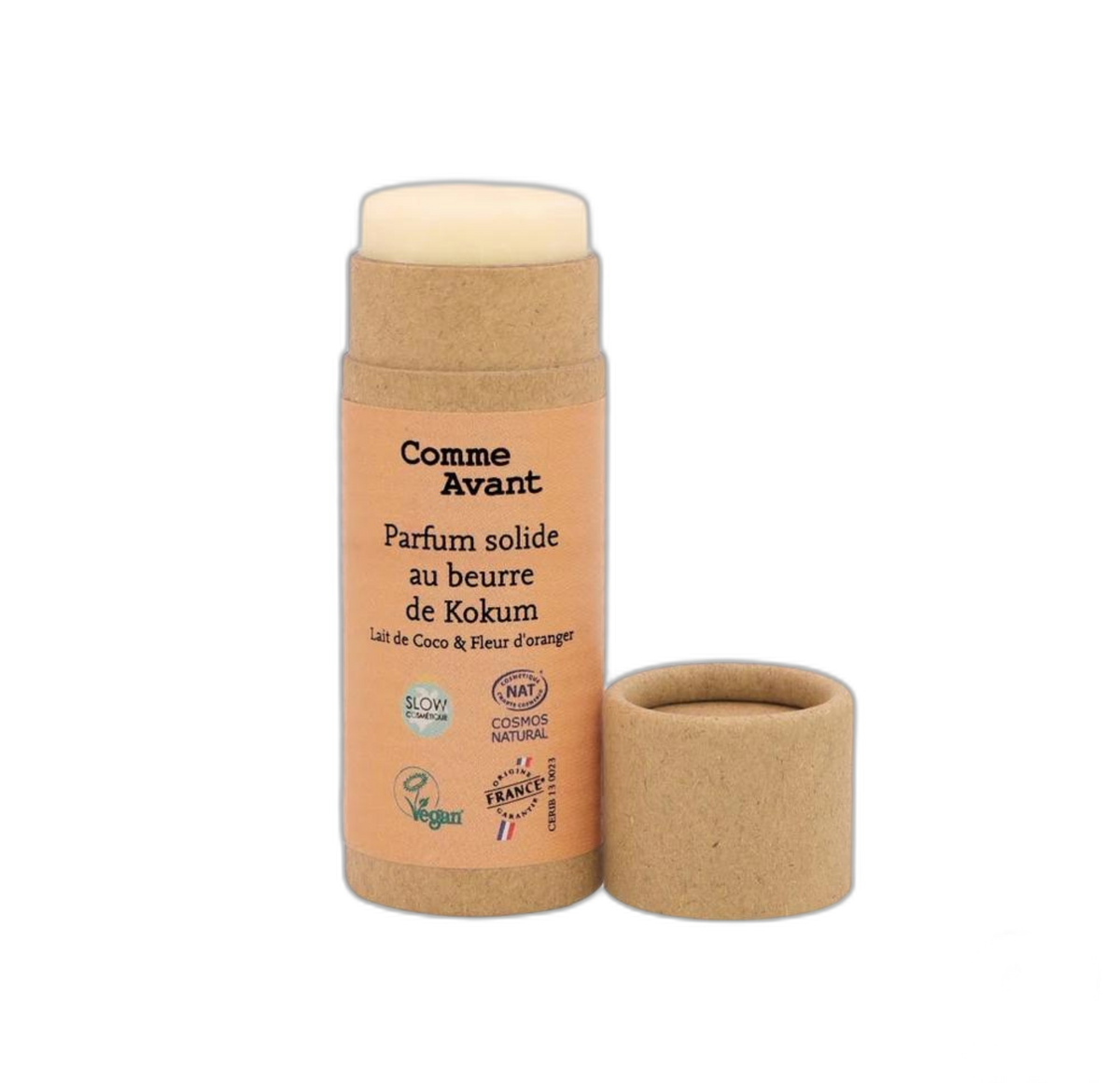Parfum solide au beurre de kokum - lait de coco fleur d'oranger - version 2 - 20 g