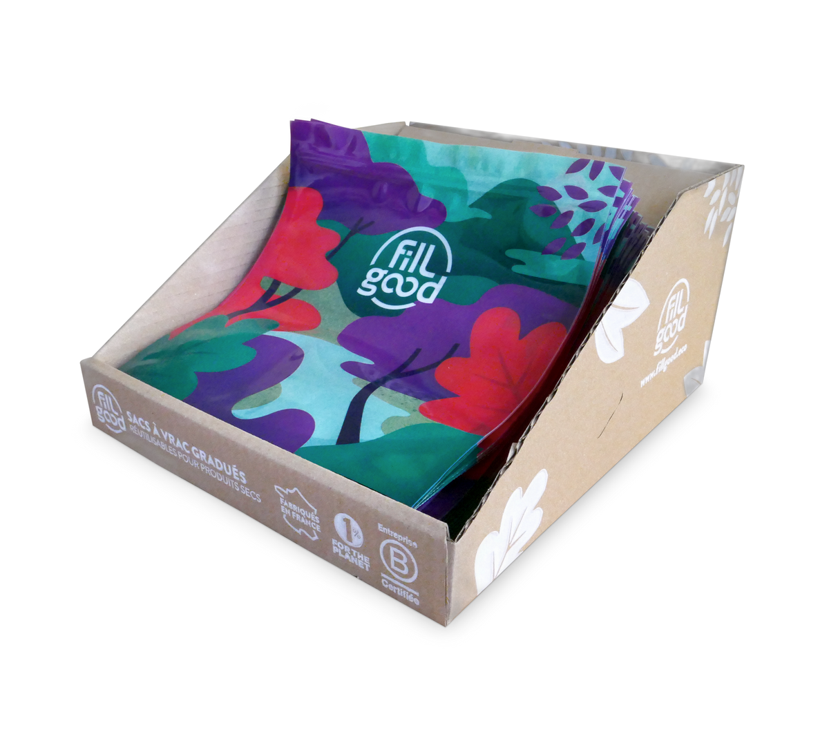 Sacs √† vrac r√©utilisables large ouverture zipp√©e (pr√™t √† vendre) - 1 L