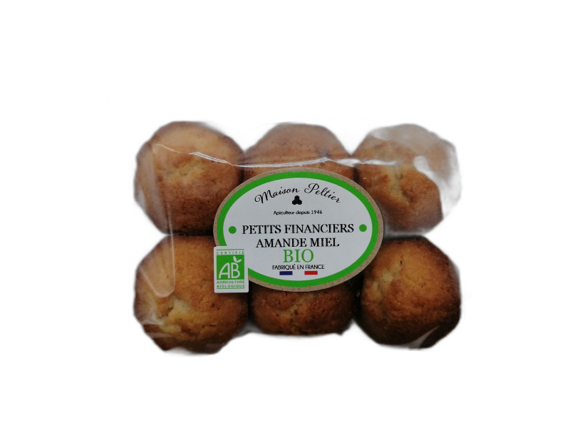 Petits financiers bio au miel de france - 100 g