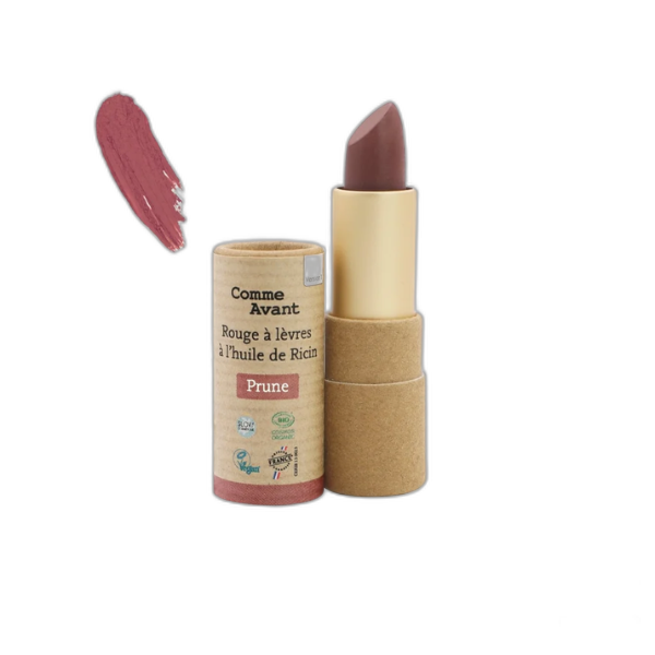 Rouge à lèvres à l'huile de ricin (prune) - 4 g