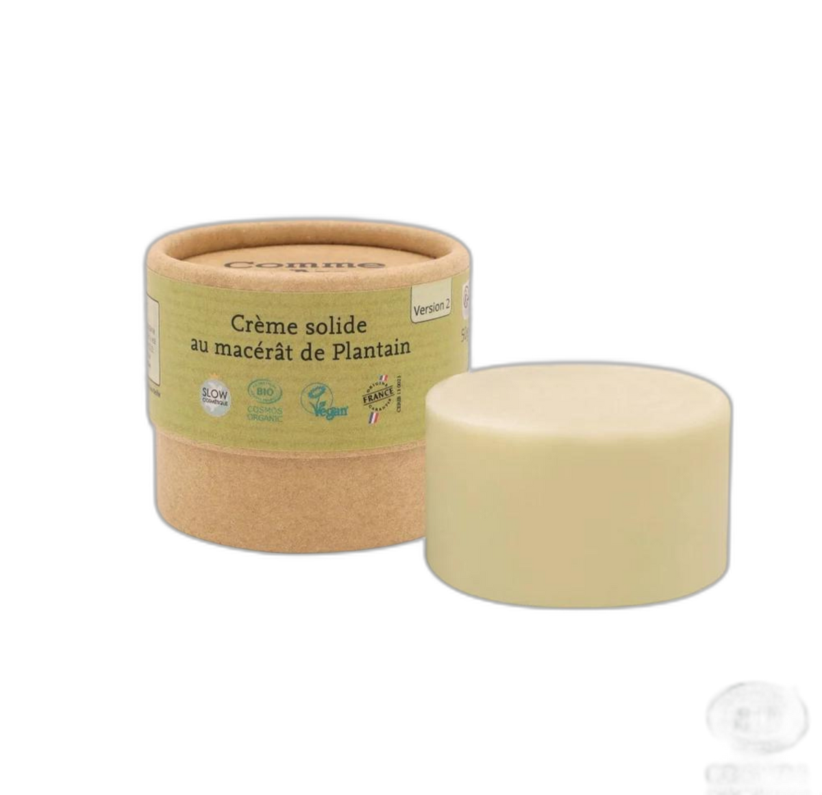 Crème solide au macérât de plantain - version 2 - 50 g