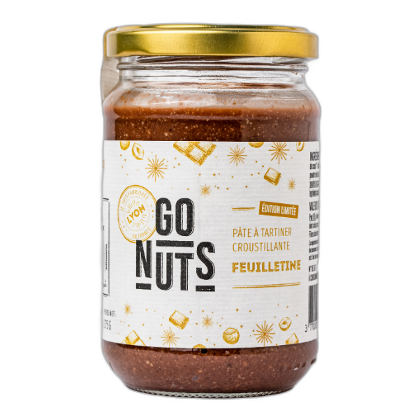 Pâte à tartiner chocolat feuilletines (74% d'oléagineux) bio - 275 g