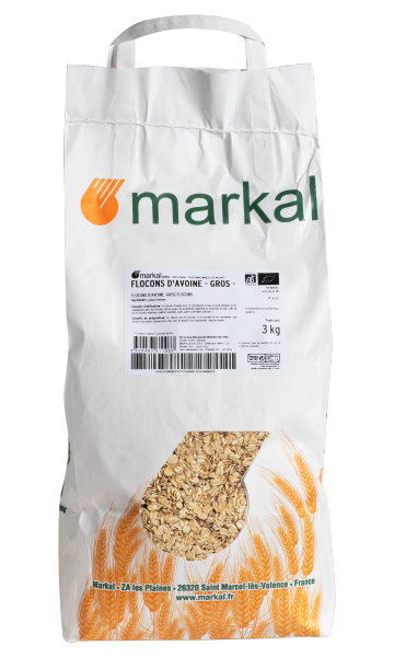 Flocons d'avoine gros bio Vrac (origine UE) - 1 kg