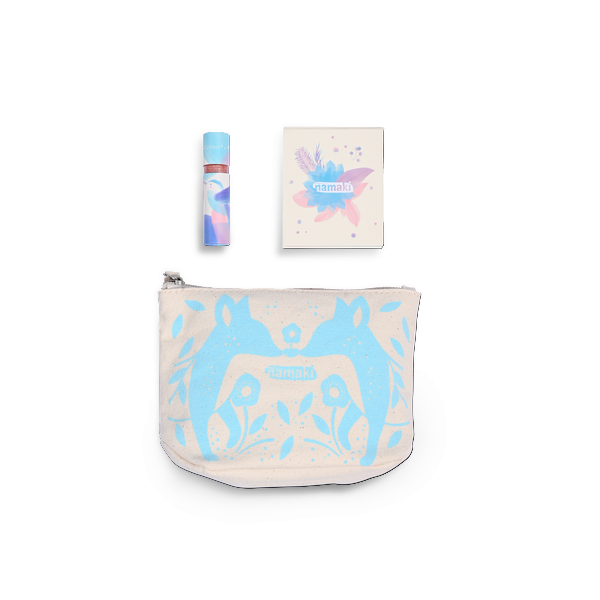 Trousse scintillante renard bleue - 2 produits