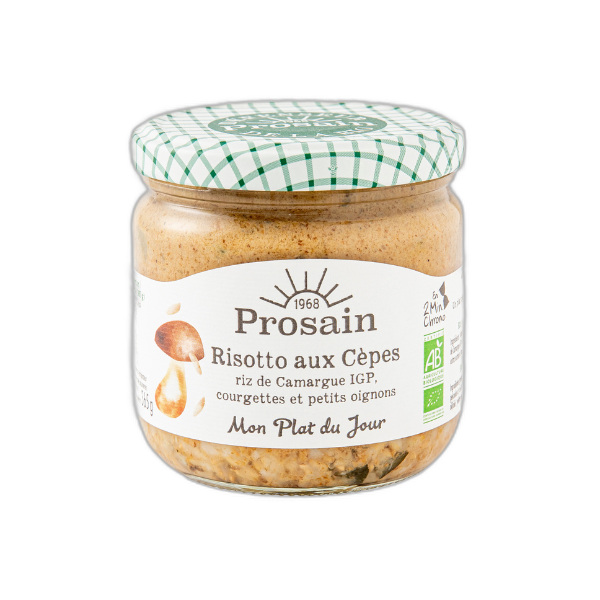 Risotto aux cèpes au riz complet et aux courgettes bio - 365 g