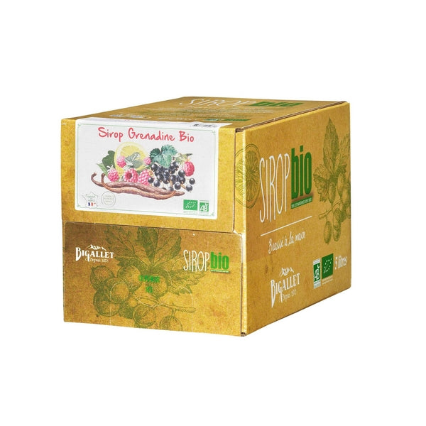 Sirop grenadine bio Vrac - Bib 5L