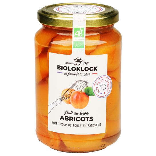 Abricots bio au sirop (origine France) - 360 g