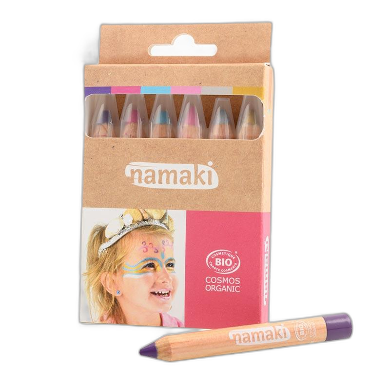 Kit 6 crayons de maquillage mondes enchantés