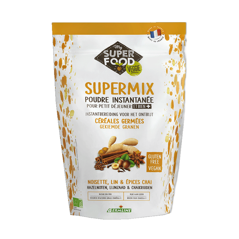 Supermix noisette, lin & epices chai bio - 350 g