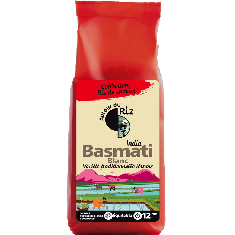 Riz basmati blanc bio équitable (origine Inde) - 500 g