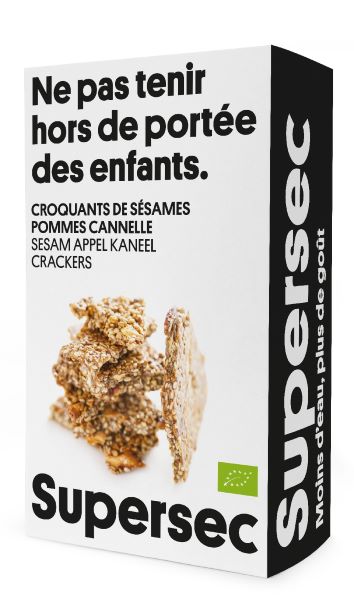 Croquant de sésame pomme-cannelle bio - 110 g