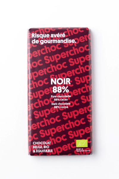 Tablette chocolat noir 88% bio équitable - 70 g